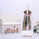 Βαπτιστικό πακέτο για αγόρι-ΤΡΕΝΑΚΙ ΜΕ ΖΩΑΚΙΑ-Β&Β