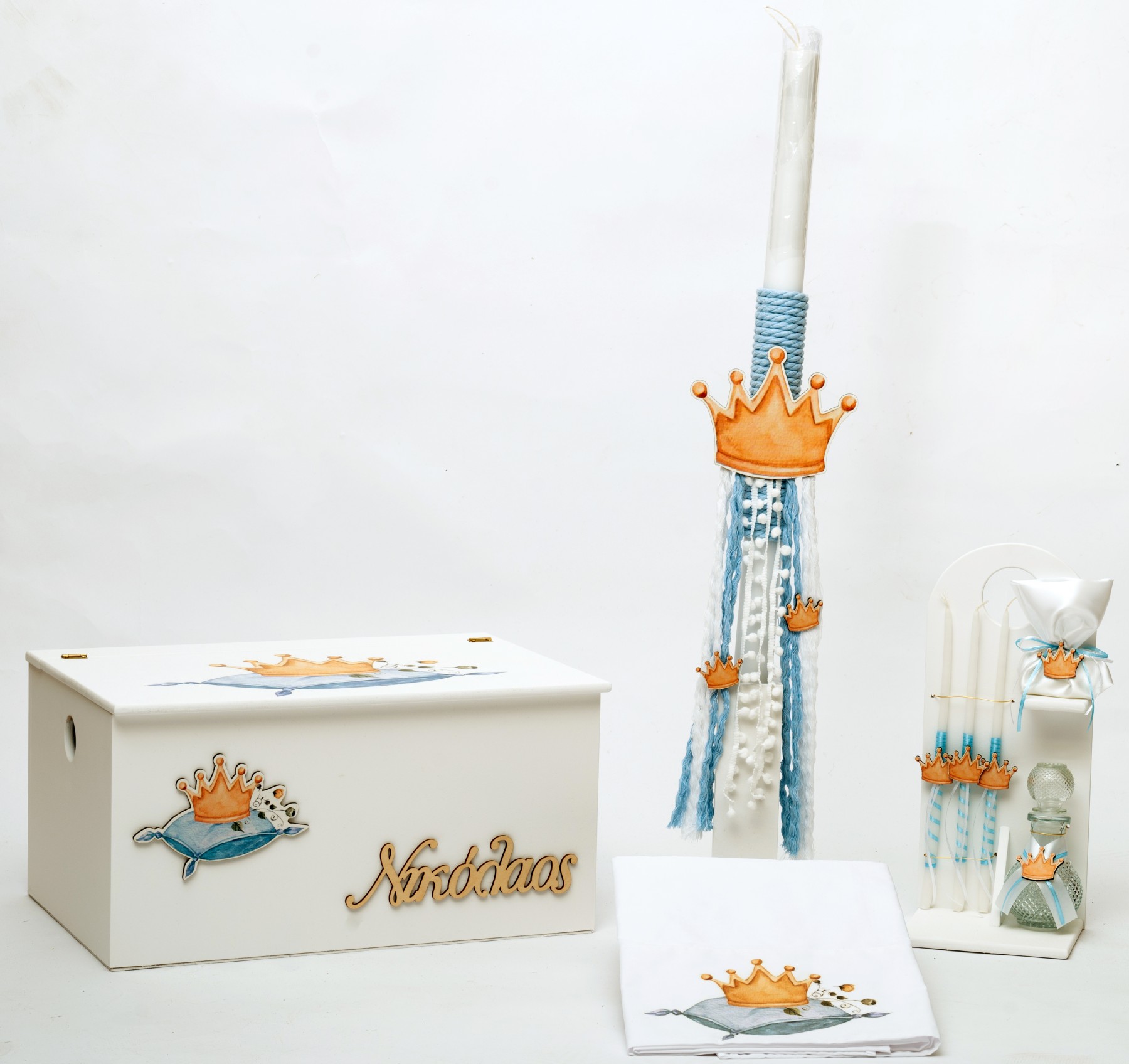 Πακέτο βάπτισης για αγόρι ΚΟΡΩΝΑ-Β&Β Πακέτο βάπτισης για αγόρι ΚΟΡΩΝΑ-Β&Β