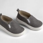 Στυλάτα Slip-On Βάπτισης σε Χακί για Μικρούς Κυρίους EVERKID A531Ρ