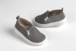 Στυλάτα Slip-On Βάπτισης σε Χακί για Μικρούς Κυρίους EVERKID A531Ρ - Image 3