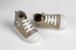 Στιλάτα High-Top Sneakers Βάπτισης  με Ασημί Αστέρι για Μικρούς Κυρίους EVERKID Α538Κ - Image 2