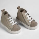 Στιλάτα High-Top Sneakers Βάπτισης με Λεπτομέρειες για Μικρούς Κυρίους EVERKID Α540Ε