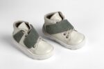 Βαπτιστικά Παπούτσια με Κομψές Πράσινες Λεπτομέρειες everkid A541B