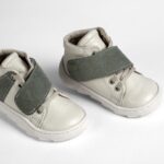 Βαπτιστικά Παπούτσια με Κομψές Πράσινες Λεπτομέρειες everkid A541B