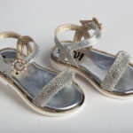 Λαμπερά Βαπτιστικά Πέδιλα με Κρύσταλλα everkid B101A