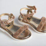 Λαμπερά Βαπτιστικά Πέδιλα με Κρύσταλλα everkid B101Χ