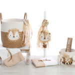 Λιονταράκι της Αγάπης: Βαπτιστικό Σετ με Γήινα Χρώματα ΣΚΒ-2524 BELLIS