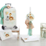 Βαπτιστικό Σετ με Ζωάκια της ζούγκλας σε ωραίους χρωματισμούς ΣΔΣ-2507 BELLIS