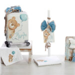 Αρκουδάκι της Αγάπης: Βαπτιστικό Σετ με Τρυφερό Θέμα ΣΚΒ-2517 BELLIS