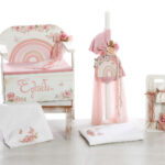 "Ουράνιο Τόξο Ελπίδας: Βαπτιστικό Σετ με Ξύλινο Μπαούλο" ΣΚΒ 2515 BELLIS