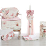 "Πεταλούδες για την Ευαγγελία: Βαπτιστικό Σετ με Ξύλινο Μπαούλο" ΣΚΒ 2527 BELLIS