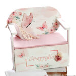 "Πεταλούδες για την Ευαγγελία: Βαπτιστικό Σετ με Ξύλινο Μπαούλο" ΣΚΒ 2527 BELLIS - Image 6