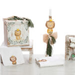 Βασιλιάς της Αγάπης: Βαπτιστικό Σετ με Λιονταράκι ΣΚΒ-2502 BELLIS