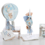 "Γαλάζιο Αερόστατο: Βαπτιστικό Σετ με Αρκουδάκι" ΣΚΒ 2528 BELLIS