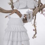 Λευκός Άγγελος: Βαπτιστικό Σετ με Φόρεμα και Μπολερό Κ100 ΜΒ