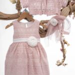 Ροζ Δαντέλα και Λευκά Λουλούδια για την Μικρή σας Πριγκίπισσα ΜΒ Κ28Π