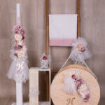 Βαπτιστικό πακέτο για κορίτσι Χειροποίητο με Λουλούδια -09