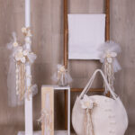 Βαπτιστικό πακέτο για κορίτσι Λευκή Ονειρεμένη με Πλεκτές Λεπτομέρειες -20