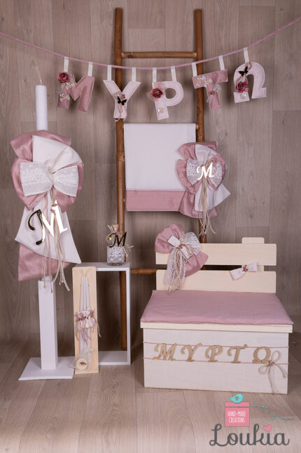 Βαπτιστικό πακέτο για κορίτσι Χειροποίητες Δημιουργίες με Αγάπη -25