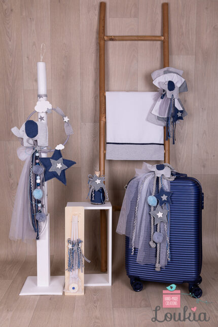 Βαπτιστικό πακέτο για αγόρι με θέμα Ελεφαντάκι και Αστέρια -36