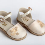 Βαπτιστικά Πέδιλα "Απαλή Λάμψη" με Κρύσταλλα everkid K554E