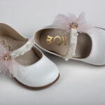 Λευκά Βαπτιστικά Παπούτσια "Sweet Bow" everkid Κ561Α