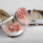 Λευκά Βαπτιστικά Παπούτσια "Blush Bloom" everkid K564A