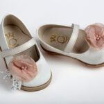 Λευκά Βαπτιστικά Παπούτσια "Αέρινη Ανθοδέσμη" everkid K565E