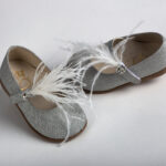 Ασημένια Βαπτιστικά Παπούτσια "Ασημένια Φτερά" everkid K574A