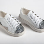 Λευκά Παιδικά Sneakers "Αστραφτερή Μύτη" everkid K575Α
