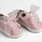 Ρόζ Παιδικά Sneakers "Ρόζ Φιόγκος" everkid K576Ρ