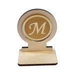 Μπομπόνιερα βάπτισης με ΜΟΝΟΓΡΑΜΜΑ Β&Β