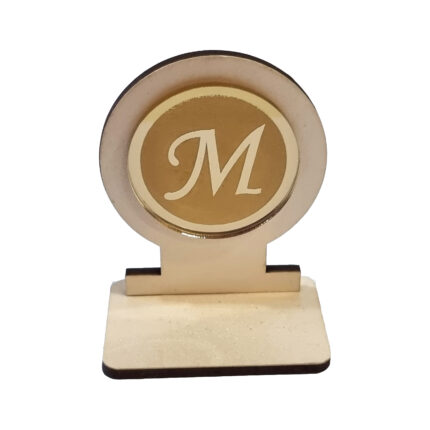 Μπομπόνιερα βάπτισης με ΜΟΝΟΓΡΑΜΜΑ Β&Β