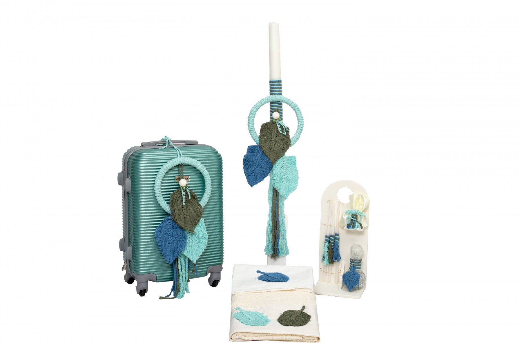 Βαπτιστικό πακέτο και MACRAME ΦΥΛΛΑ Β&Β Βαπτιστικό πακέτο και MACRAME ΦΥΛΛΑ Β&Β - Image 1