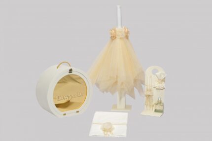 Βαπτιστικό πακέτο για κορίτσι ΦΩΤΙΖΟΜΕΝΟ ΟΝΟΜΑ-ΛΟΥΛΟΥΔΙ-Β&Β