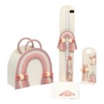 Βαπτιστικό πακέτο για κορίτσι ΟΥΡΑΝΙΟ ΤΟΞΟ MACRAME B&B