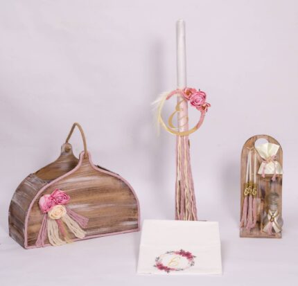 Πακέτο βάπτισης για κορίτσι ΚΑΛΑΘI BOHO