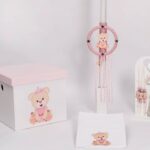 Βαπτιστικό πακέτο για κορίτσι-ΑΡΚΟΥΔΑΚΙ ΜΕ ΚΟΡΩΝΑ Β&Β