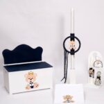 Πακέτα βάπτισης για αγόρι ΑΡΚΟΥΔΑΚΙ ΜΕ ΚΟΡΩΝΑ-Β&Β