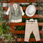 Αριστοκρατικό Βαπτιστικό Σετ "Piccolo Bambino 06 σε Αποχρώσεις του βεραμάν 960