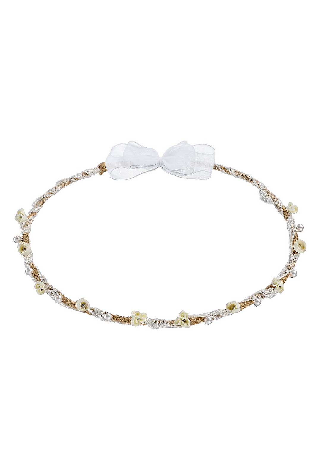 ΚΣ 160 Επάργυρα Στέφανα Γάμου με Δαντέλα και Διαχρονική Κομψότητα novaΚΣ160 - Image 1