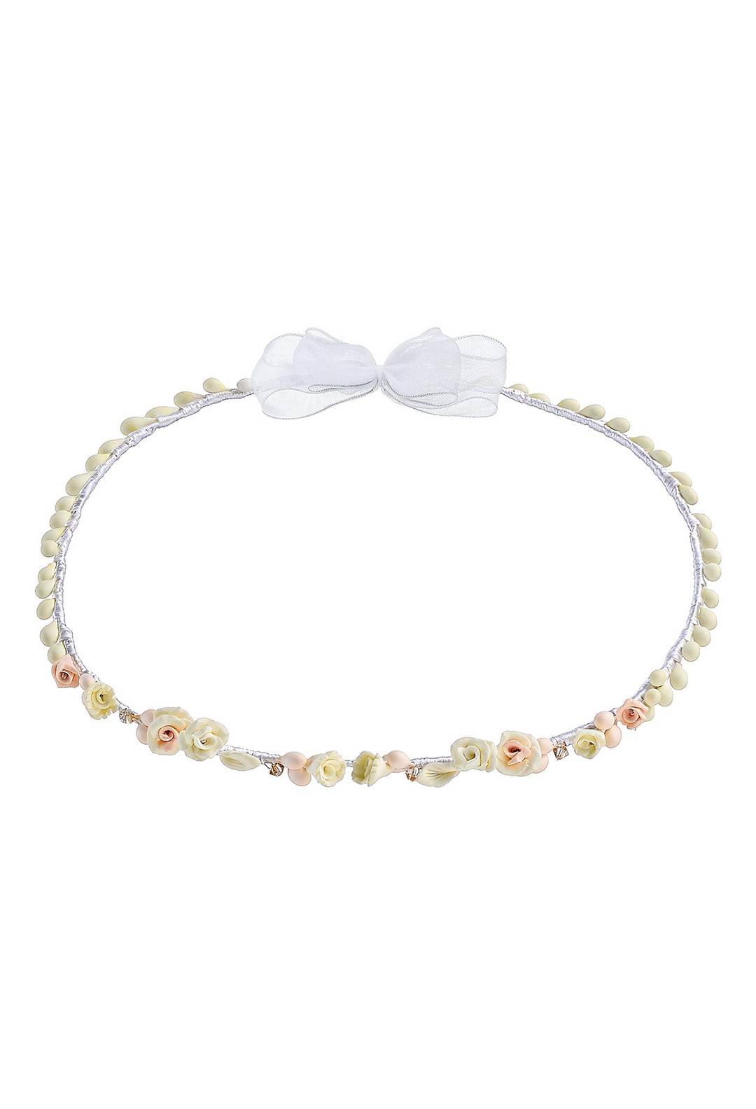 ΚΣ 161 Επάργυρα Στέφανα Γάμου με Ανθοστολισμό και Αριστοκρατική Αίσθηση novaΚΣ161 - Image 1