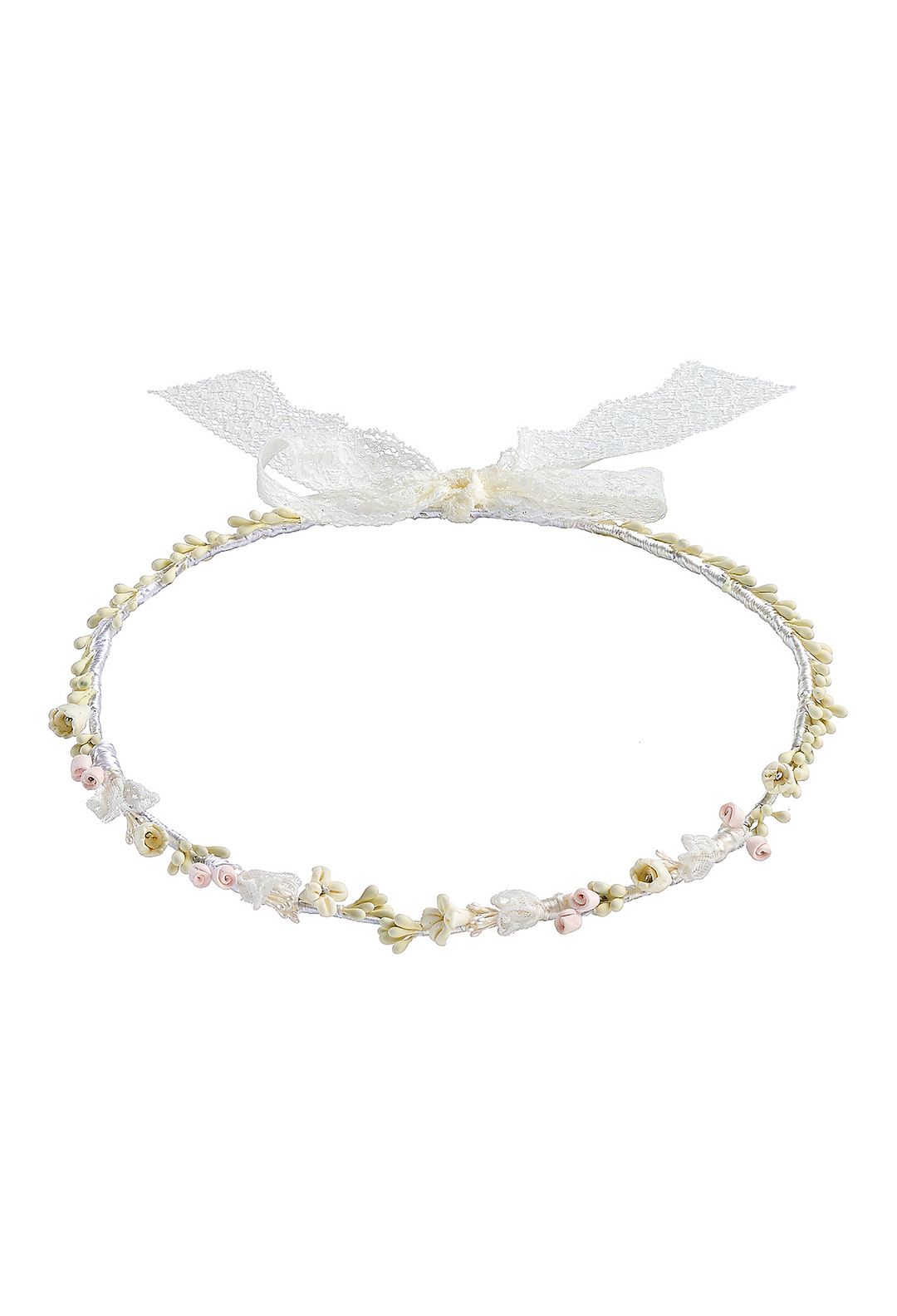 ΚΣ 162 Επάργυρα Στέφανα Γάμου με Ρομαντικές Λεπτομέρειες και Δαντέλα novaΚΣ162 - Image 1