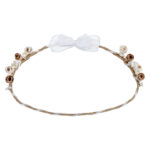 Επάργυρα Στέφανα Γάμου με Ρουστίκ Λουλούδια: Αέρινη Κομψότητα novaΚΣ189