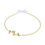 Επάργυρα Στέφανα Γάμου με Διακριτικό Ρομαντικό Σχέδιο novaΚΣ354