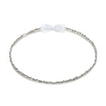 Επάργυρα Στέφανα Γάμου με Ανάγλυφο Σχέδιο και Στρας novaΚΣ367