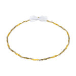 Χειροποίητα Επαργυρωμένα Στέφανα Γάμου με Χρυσές & Κρυστάλλινες Λεπτομέρειες novaΚΣ375