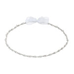 Επάργυρα Στέφανα Γάμου με Στριφτό Σχέδιο & Διακριτικές Πέτρες novaΚΣ441