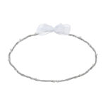 Επάργυρα Πλεγμένα Στέφανα Γάμου με Λαμπερά Στοιχεία: Αέρινη Κομψότητα nova ΚΣ 466