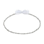 Επάργυρα Πλεκτά Στέφανα Γάμου με Διακριτικά Λαμπερά Στοιχεία: Αέρινη Κομψότητα nova ΚΣ468